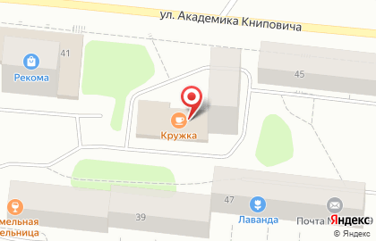 Кафе Кружка в Ленинском округе на карте