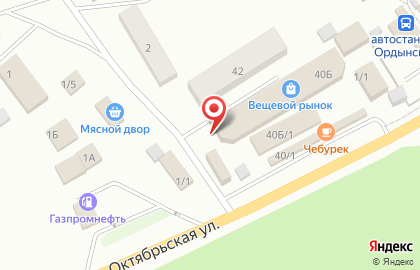 Магазин Новострой на Октябрьской улице на карте
