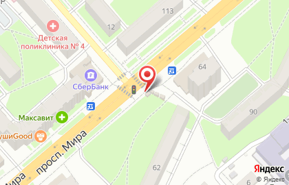 Киоск по продаже кондитерских изделий Белые слоны на улице Мира на карте