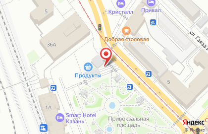 Продуктовый магазин в Казани на карте