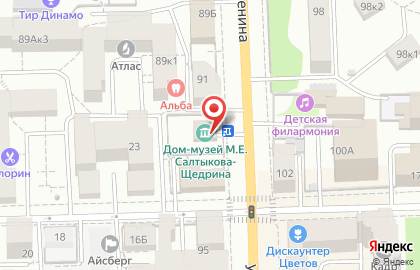 Дом-музей М.Е. Салтыкова-Щедрина на карте