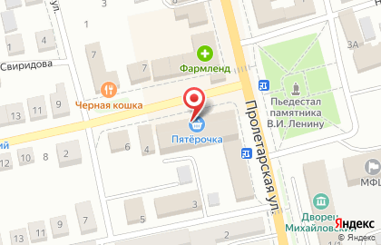 Магазин Валентина на Октябрьской улице на карте