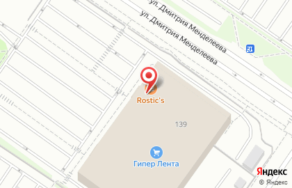 Торговый центр Лента на улице Мельникайте на карте