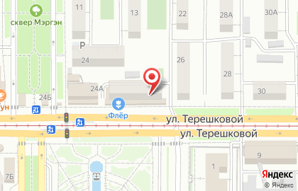 Банкомат АК БайкалБанк на улице Терешковой, 26а на карте