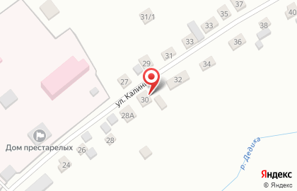 Продовольственный магазин на Калинина на карте
