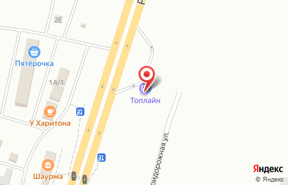Автозаправочная станция Топлайн на Омской улице на карте