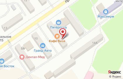 Продуктовый магазин Агат на проспекте Строителей на карте