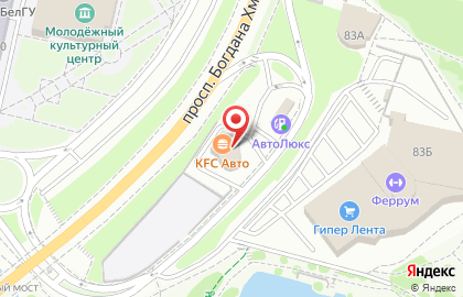 Автокомплекс в Белгороде на карте
