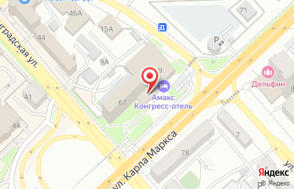 АА на улице Карла Маркса на карте