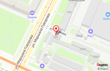 Магазин упаковочных материалов Фактория СПб на улице Маршала Говорова на карте