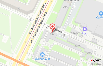 Магазин упаковочных материалов Фактория СПб на улице Маршала Говорова на карте
