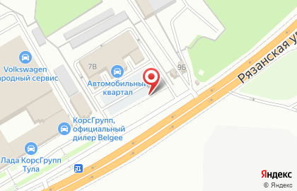Автоцентр в Туле на карте