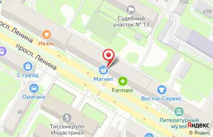 Наркологический центр Содействие в Нижнем Новгороде на карте