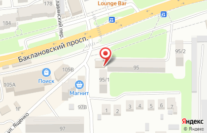 Фирменный магазин Lada Dеталь на Баклановском проспекте на карте