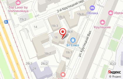 Компания Бест-Банкрот на улице Крутицкий Вал на карте