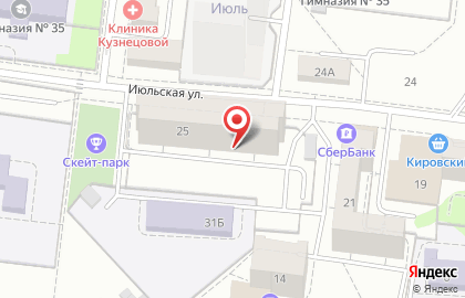 ООО ИСК Евро-Полис на Июльской улице на карте