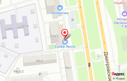 Супермаркет Billa в Москве на карте