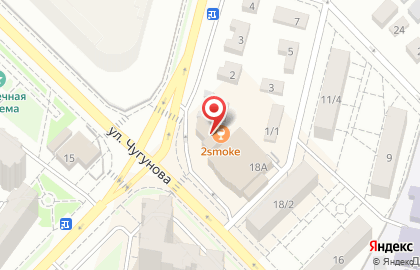 Кальян-бар AirPlace на улице Чугунова в Раменском на карте