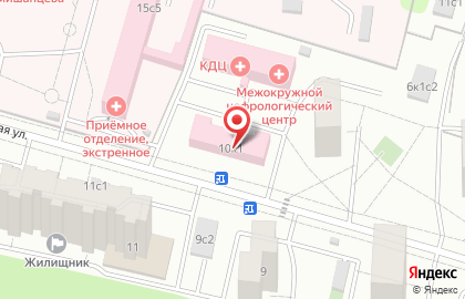 Детская городская поликлиника №11 на Печорской улице на карте