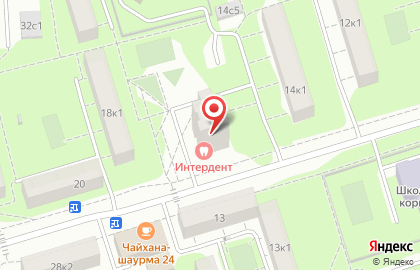 Семейная стоматология Интердент на улице Артамонова на карте