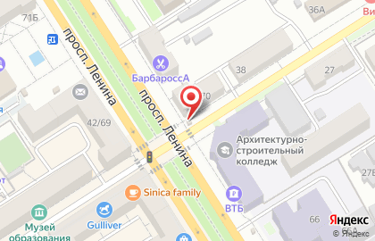 Пекарня Хлебница в Октябрьском районе на карте