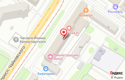 Спортивная студия йоги Спортмайер на проспекте Чайковского на карте