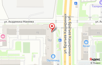 Магазин Монетка в Челябинске на карте