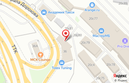 Автотехцентр Tolex на Бережковской набережной на карте