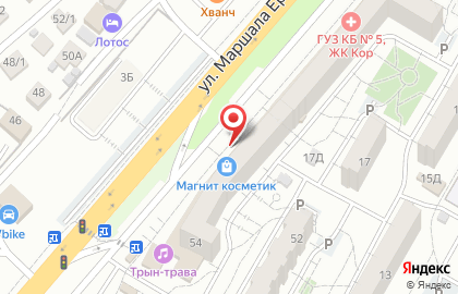Магазин отделочных материалов и сантехнического оборудования и сантехнического оборудования в Краснооктябрьском районе на карте