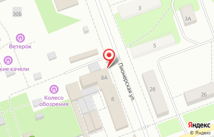 Магазин кондитерских изделий Амелька-Карамелька на Пионерской улице в Северодвинске на карте