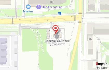 Храм во имя святого благоверного князя Дмитрия Донского на карте