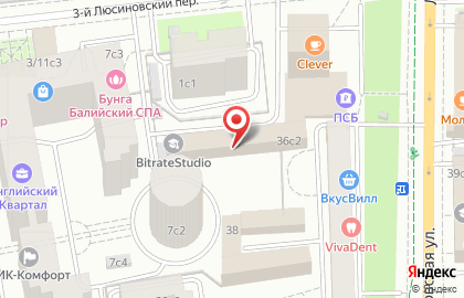 Клиника эстетической медицины и косметологии Smass-Lifting на Люсиновской улице на карте