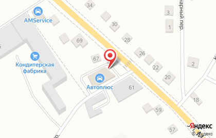 Магазин автозапчастей Авто плюс на улице Михалицына на карте