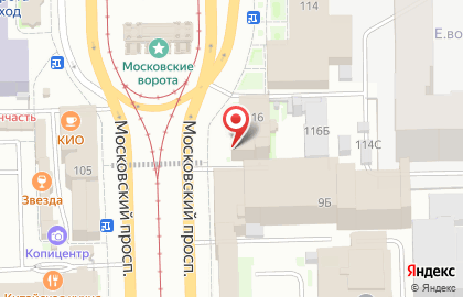Отдел надзорной деятельности Московского района, Главное Управление МЧС России по г. Санкт-Петербургу на карте