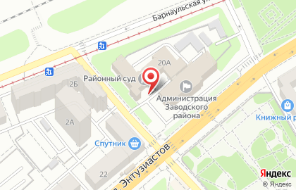 Заводской районный суд г. Саратова на карте