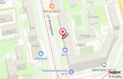 Пункт выдачи заказов Faberlic на улице Мичурина на карте
