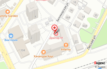 Женский медицинский центр Доктор М в Ленинградском районе на карте