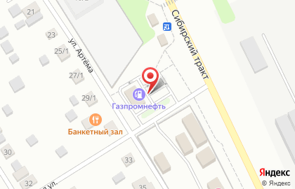 Автомойка Газпромнефть в Октябрьском районе на карте