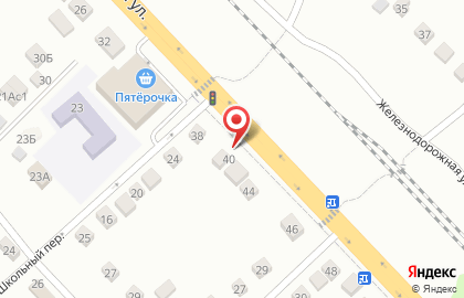 Шиномонтажная мастерская на Железнодорожной улице на карте
