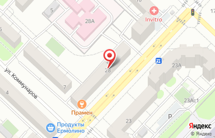 Продуктовый магазин Аврора на улице Максима Горького на карте