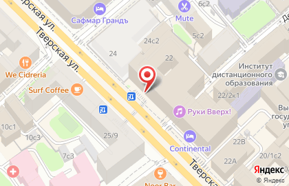 Фирменный магазин Samsung на Тверской улице на карте