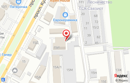 Торгово-монтажная компания ИнКом на проспекте Кулакова на карте