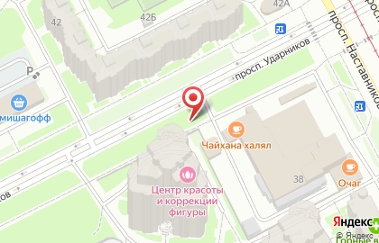 Киоск по продаже фруктов и овощей в Красногвардейском районе на карте