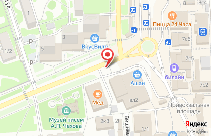 Киоск по продаже молочных продуктов, г. Чехов на улице Чехова на карте