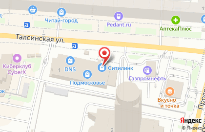 Компьютерный магазин Comp-City на Талсинской улице на карте