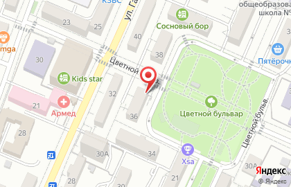 Пансионат Почта России в Центральном районе на карте