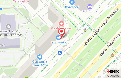 Парикмахерская 1 Класса на проспекте Защитников Москвы на карте