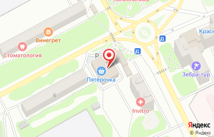 Супермаркет Пятерочка в Смоленске на карте