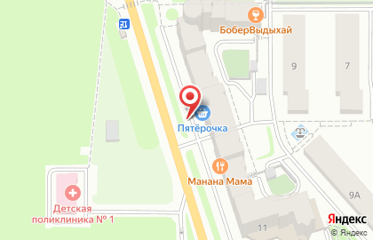 Супермаркет Пятёрочка на улице Академика Сахарова на карте