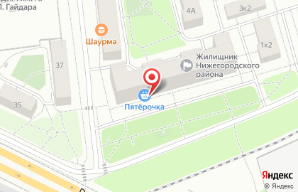 Супермаркет Пятёрочка в Москве на карте